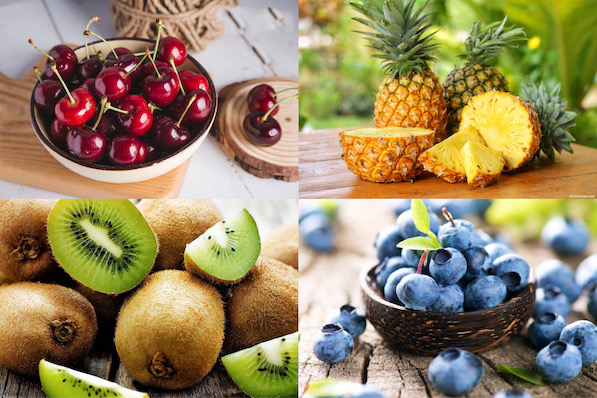 Thêm quả mọng vào chế độ ăn có thể giúp bạn giảm chỉ số axit uric trong cơ thể. Đồ hoạ: Phương Anh