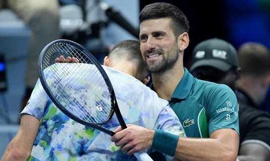 Novak Djokovic có lần thứ 12 vào bán kết trong 16 lần tham dự ATP Finals. Ảnh: RTVE