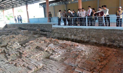 Di tích Gò Cây Thị, thuộc di tích khảo cổ Óc Eo- Ba Thê. Ảnh: Lục Tùng