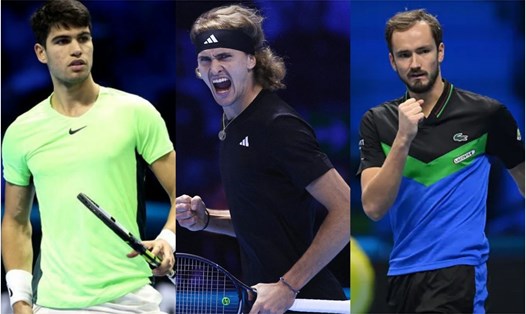 Cuộc chiến tay ba tại bảng Đỏ ATP Finals 2023 hấp dẫn đến trận đấu cuối cùng. Ảnh: ATP