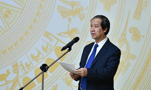 Bộ trưởng Bộ GDĐT Nguyễn Kim Sơn cho biết, bộ đã đề xuất nhiều chính sách để giải quyết các vấn đề liên quan đến chế độ đãi ngộ, tuyển dụng với nhà giáo. Ảnh: Thế Đại