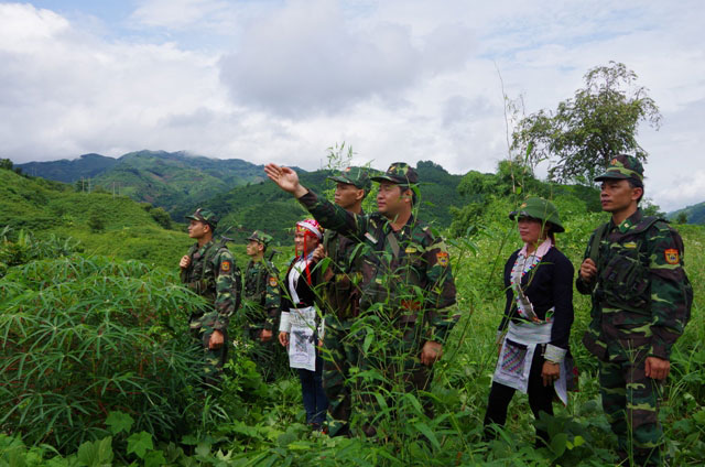 BĐBP tuần tra, kiểm soát chặt chẽ, đấu tranh phòng, chống buôn lậu và ngăn chặn xuất nhập cảnh trái phép qua biên giới. Ảnh: B.N