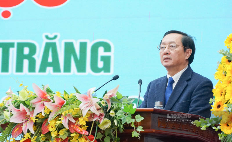 Ông Huỳnh Thành Đạt - Ủy viên TW Đảng, Bộ trưởng Bộ Khoa học và Công nghệ phát biểu tại Hội thảo. Ảnh: Phương Anh