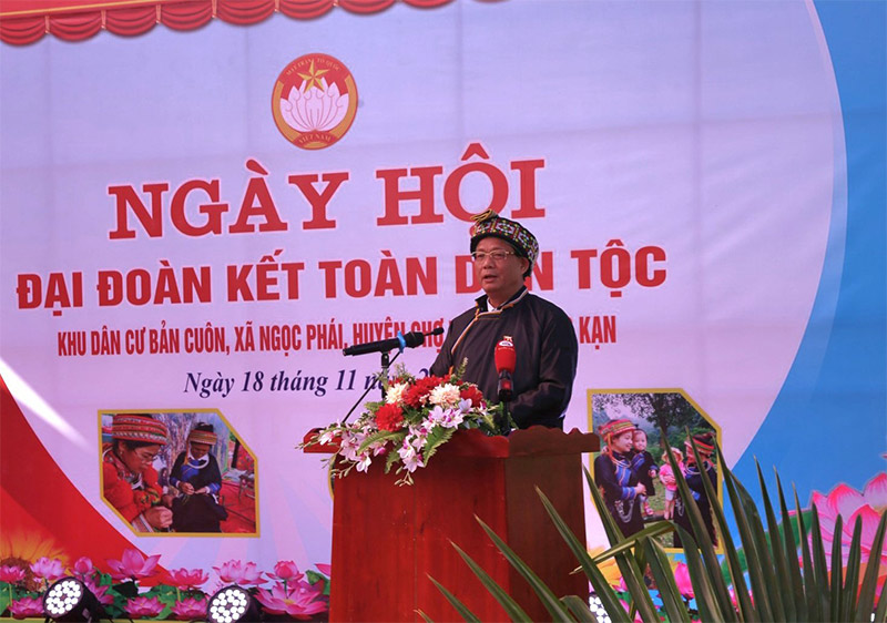 Phó Chủ tịch Quốc hội Trần Quang Phương phát biểu tại Ngày hội. Ảnh: Công Luận.
