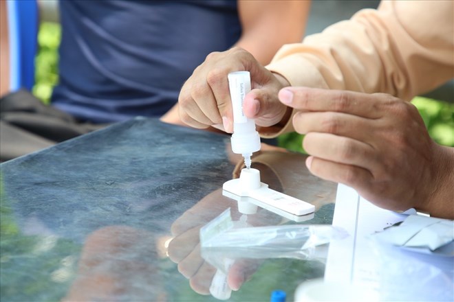 Trong 3 ngày thực hiện các tổ công tác đã phát hiện 15 trường hợp dương tính với ma túy. Ảnh: Cục Cảnh sát giao thông