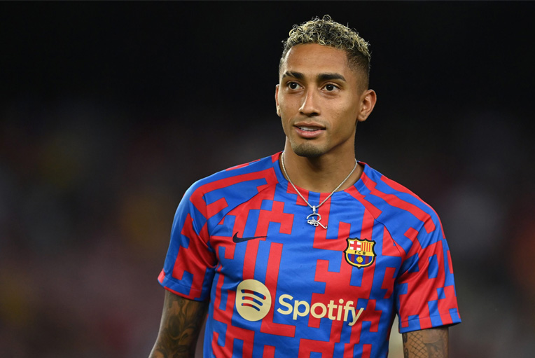 Raphinha không có hiệu suất tốt tại Barcelona. Ảnh: CLB Barcelona