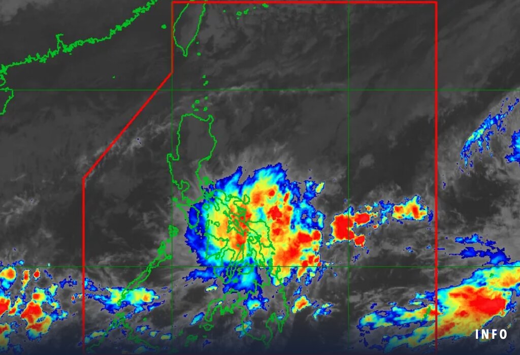 Philippines đang theo dõi hai vùng áp thấp, ngày 19.11.2023. Ảnh: PASAGA