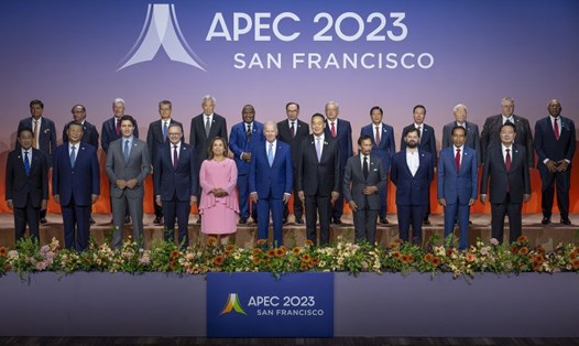 Lãnh đạo các nền kinh tế APEC dự họp ở San Francisco, Mỹ. Ảnh: TTXVN