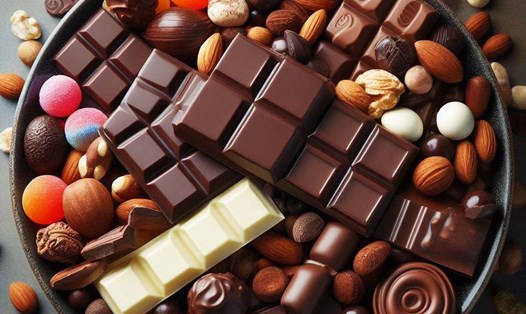 Thường xuyên thèm ăn sôcôla có thể là dấu hiệu cơ thể thiếu magiê. Ảnh: AI - Ngọc Thùy