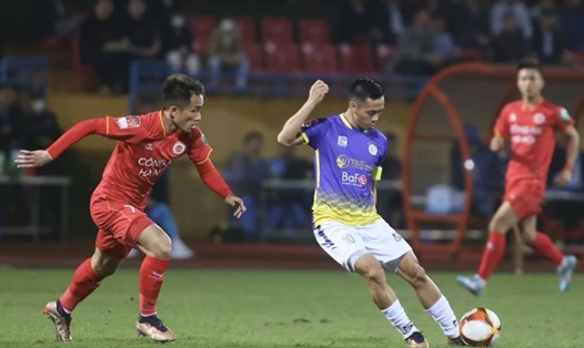 Công an Hà Nội đối đầu với Hà Nội FC tại vòng 3 V.League. Ảnh: VPF