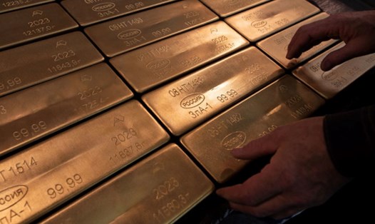 Lượng dự trữ vàng của Nga đã lên cao kỉ lục. Ảnh: Chụp màn hình