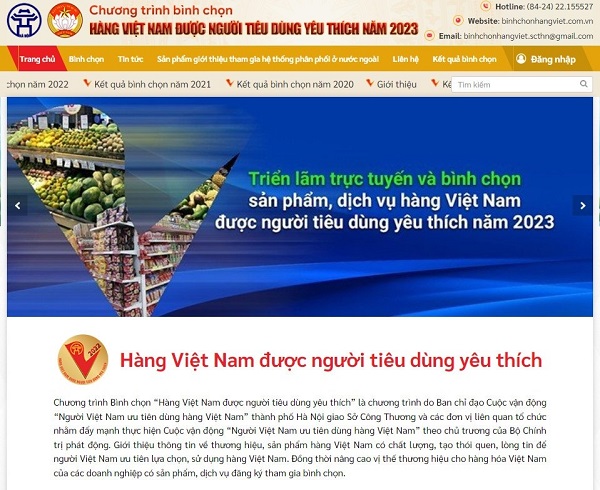 Việc bình chọn được triển khai trên cả hai hình thức, trực tuyến qua website: binhchonhangviet.com.vn và trực tiếp qua phiếu tại các điểm công cộng