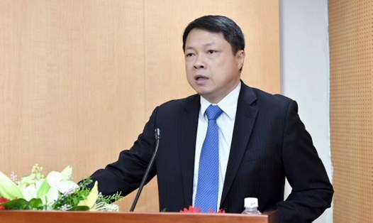 Ông Nguyễn Văn Du khi chưa bị khởi tố trong vụ Vạn Thịnh Phát. Ảnh: Ngân hàng Nhà nước