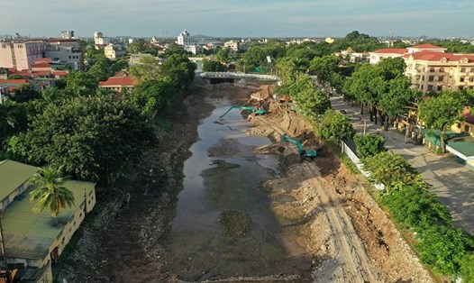 Dự án Cụm công trình thủy lợi Nam sông Vân với tổng mức đầu tư 600 tỉ đồng, hiện đang gặp khó khăn, vướng mắc trong công tác GPMB. Ảnh: Diệu Anh