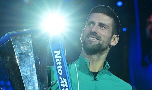 Novak Djokovic đã chạm mốc 400 tuần giữ vị trí số 1 thế giới. Ảnh: VOI