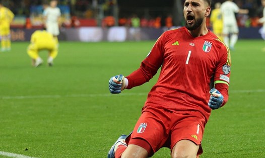 Thủ thành Gianluigi Donnarumma tỏa sáng giúp tuyển Italy giành vé dự EURO 2024. Ảnh: Eurosport