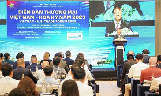 Diễn đàn Thương mại Việt Nam - Hoa Kỳ năm 2023. Ảnh: Văn Thuận  