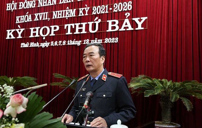 Ông Lại Hợp Mạnh - Viện trưởng Viện Kiểm sát nhân dân tỉnh Thái Bình. Ảnh: Minh Hưng