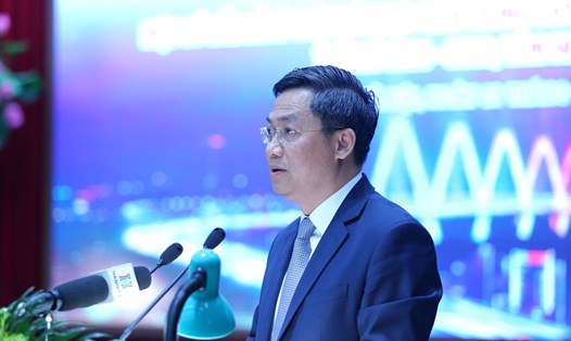 Phó Chủ tịch UBND TP Hà Nội Hà Minh Hải phát biểu tại hội thảo về Quy hoạch Thủ đô. Ảnh: Vĩnh Hoàng