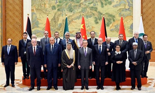 Ngoại trưởng Trung Quốc và các nước Arab - Hồi giáo tại Bắc Kinh, Trung Quốc, ngày 20.11.2023. Ảnh: Xinhua