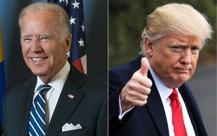 Ông Joe Biden (trái) và ông Donald Trump. Ảnh: Xinhua