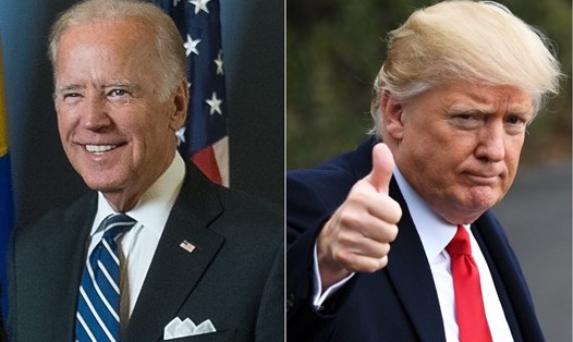 Ông Joe Biden (trái) và ông Donald Trump. Ảnh: Xinhua