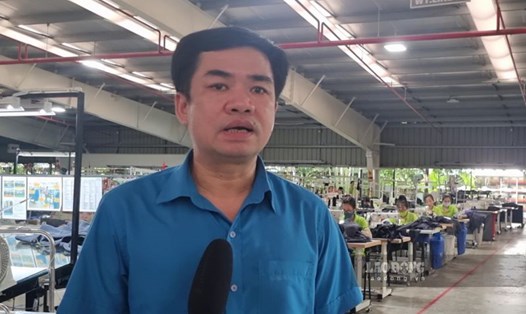 Ông Bùi Xuân Vinh - Chủ tịch Liên đoàn Lao động tỉnh Thái Bình.