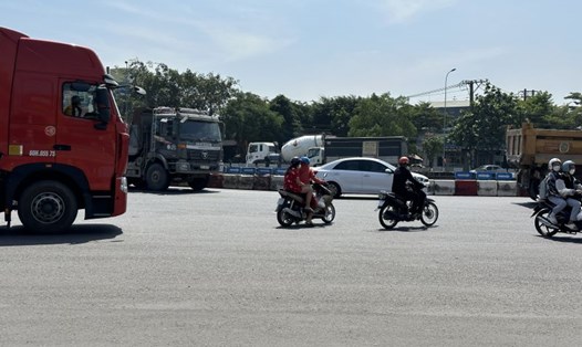 Khu vực hay xảy ra tai nạn giao thông tại vòng xoay cổng 11 TP Biên Hoà. Ảnh: Hà Anh Chiến