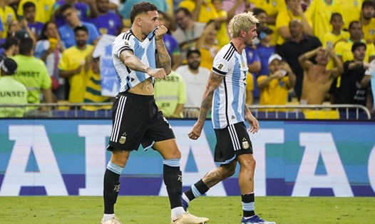 Tuyển Argentina thắng Brazil với tỉ số tối thiểu. Ảnh: AFA