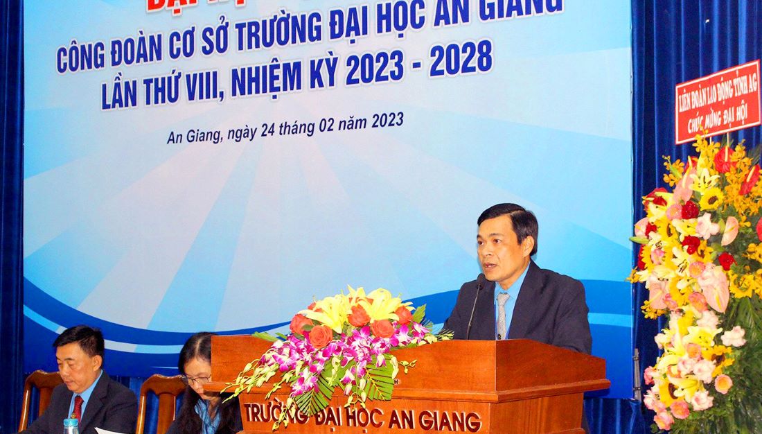 Ông Phan Minh Trí - Chủ tịch CĐCS Trường Đại học An Giang, kỳ vọng Đại hội Công đoàn Việt Nam về chính sách thưởng đặc biệt cho giới nghiên cứu trẻ. Ảnh: NVCC 
