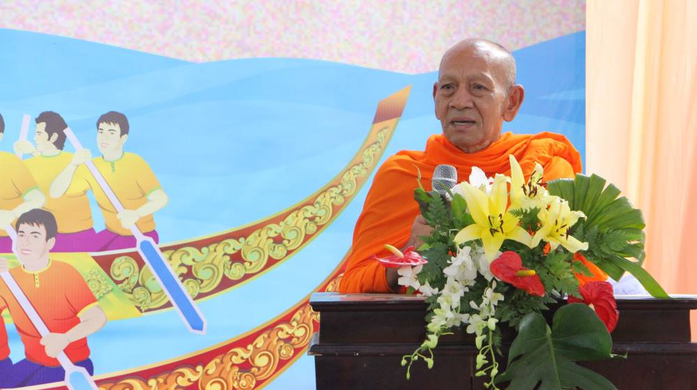 Hòa thượng Đào Như - Trưởng Ban Trị sự Giáo hội Phật giáo Việt Nam TP Cần Thơ. Ảnh: Tạ Quang
