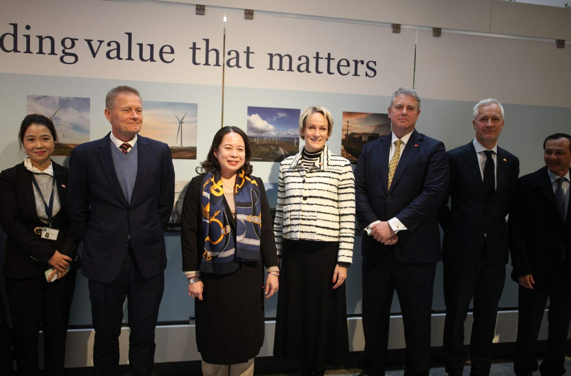 Bà Christina Grumstrup Sørensen, Thành viên Hội đồng sáng lập Tập đoàn CIP tiếp đón Phó Chủ tịch nước & đoàn đại biểu Việt Nam. Ảnh: CIP
