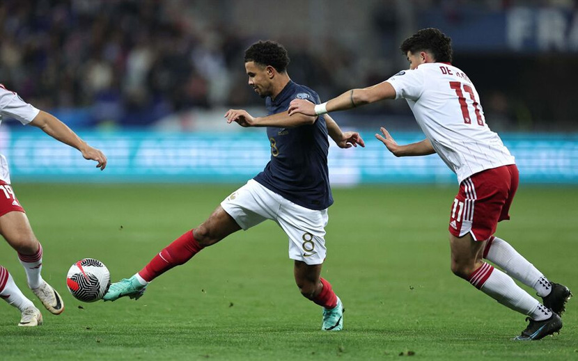Zaire-Emery thích nghi cực nhanh trong màu áo đội tuyển Pháp. Ảnh: AFP