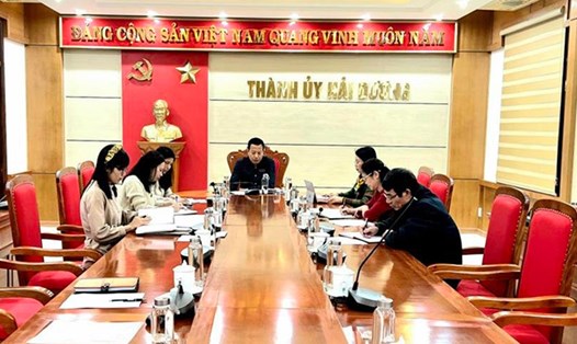 Kỳ họp thứ 55 của UBKT Thành ủy Hải Dương quyết định khai trừ đảng đối với ông Nguyễn Văn Hà. Ảnh: UBKT Thành ủy Hải Dương