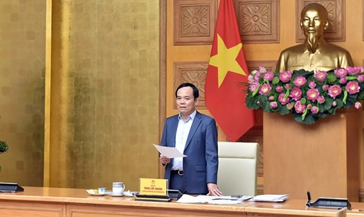 Phó Thủ tướng Trần Lưu Quang chủ trì phiên họp của Hội đồng thẩm định Quy hoạch hệ thống cảng cá, khu neo đậu tránh trú bão cho tàu cá. Ảnh: VGP