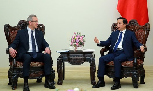 Phó Thủ tướng Chính phủ Trần Hồng Hà tiếp Thống đốc tỉnh Kaluga, Liên bang Nga. Ảnh: VGP