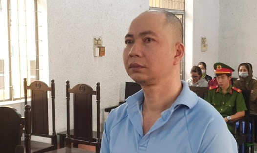 Hoàng Ngọc Nhân (38 tuổi, huyện Cư M’gar) bị tuyên án tù chung thân sau khi dùng súng bắn tử vong người tình của vợ. Ảnh: Sỹ Đức
