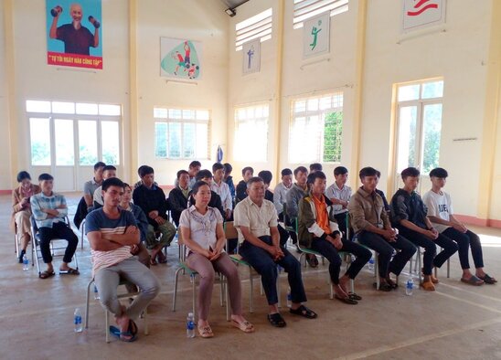 Lớp dạy nghề Tin học - Văn phòng được nhiều người dân ở huyện Đắk Glong quan tâm, tham gia. Ảnh: Bảo Lâm