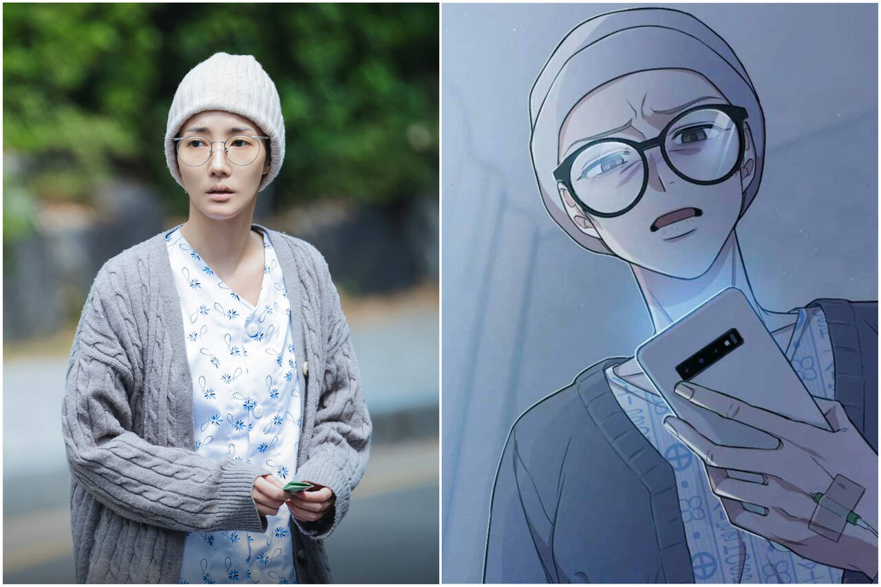Park Min Young hoá thân ấn tượng vào nhân vật bệnh nhân ung thư. Ảnh: Nhà sản xuất