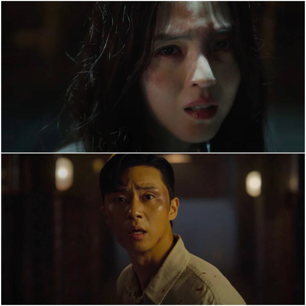 Một số phân cảnh ấn tượng của Han So Hee và Park Seo Joon trong trailer. Ảnh: Nhà sản xuất