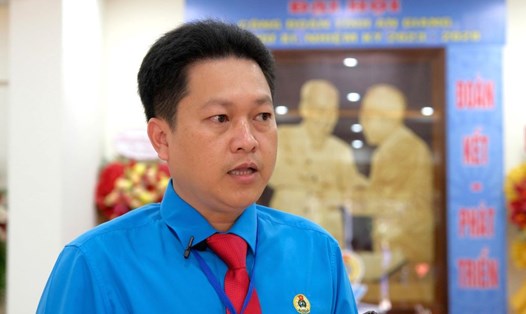 Ông Lâm Thành Sĩ - Chủ tịch LĐLĐ tỉnh An Giang. Ảnh: Lục Tùng