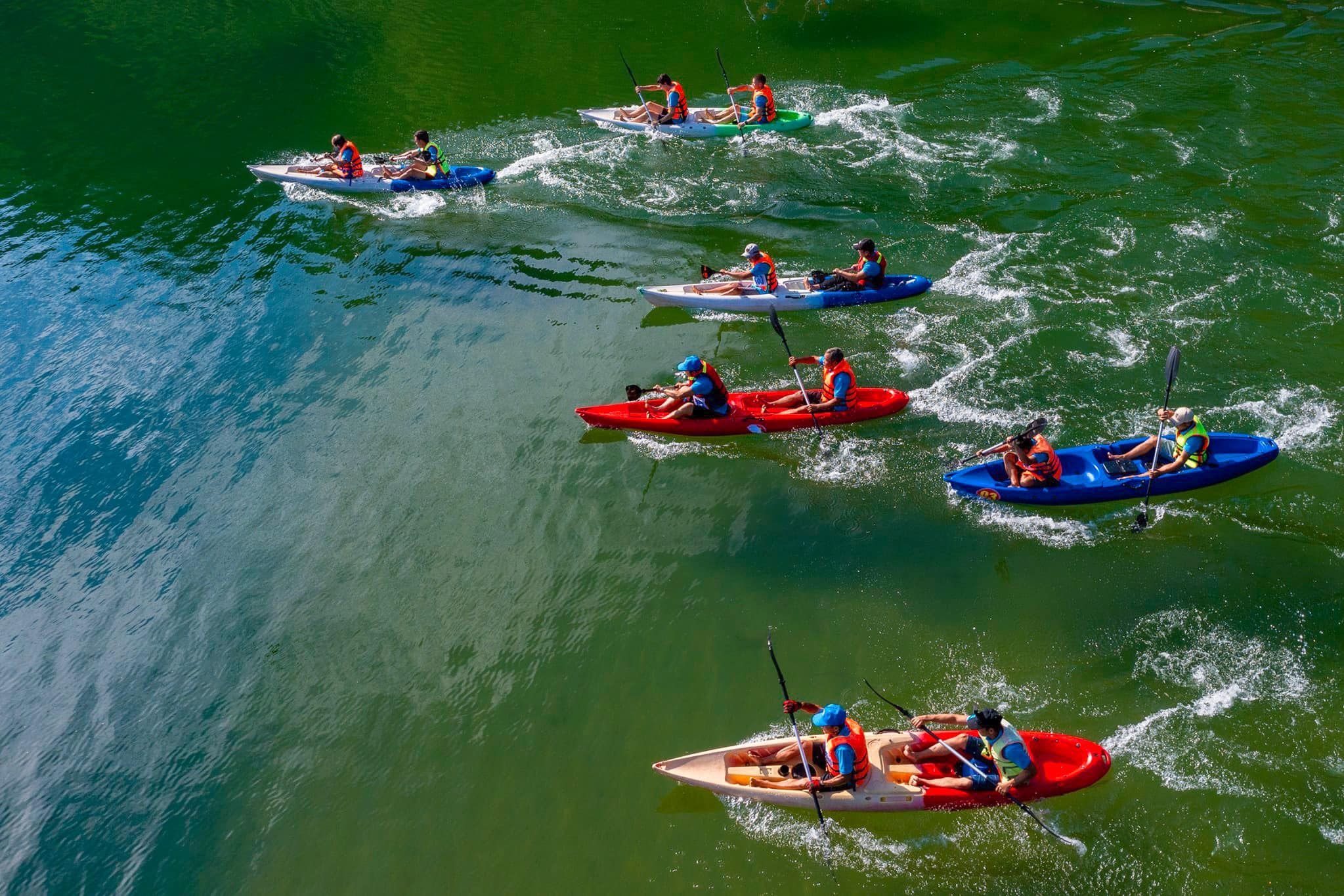 Giải đua kayak sẽ được tổ chức vào ngày 3.12 tại Bến thuyền Nhà văn hoá xã Hiền Lương. Ảnh: BTC