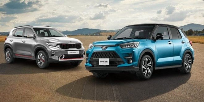 So kè mức tiêu hao nhiên liệu của cặp SUV hạng A Kia Sonet và Toyota Raize