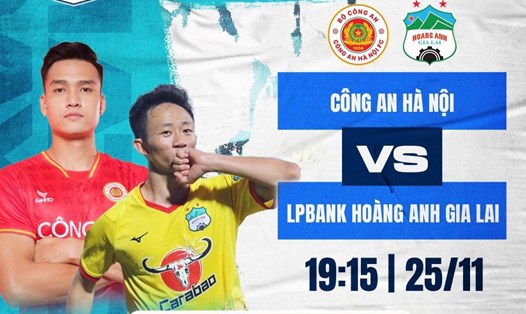 Công an Hà Nội tiếp đón Hoàng Anh Gia Lai tại vòng loại Cúp Quốc gia 2023-2024. Ảnh: FPT Play