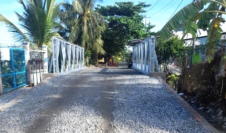 Cầu Ông Đực, thành phố Bạc Liêu, tỉnh Bạc Liêu đã hoàn thành sau hơn 1 tháng thi công. Ảnh: Nhật Hồ