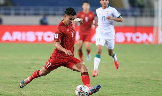 Vũ Văn Thanh được huấn luyện viên Troussier sử dụng ở cả 2 trận đầu của tuyển Việt Nam tại vòng loại 2 World Cup 2026. Ảnh: Minh Dân