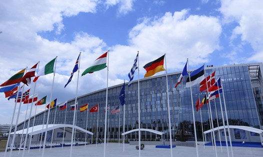 Trụ sở NATO ở Brussels, Bỉ. Ảnh: Xinhua