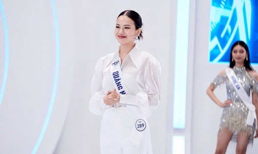 Thùy Trâm gây ấn tượng tại cuộc thi Hoa hậu Hoàn vũ Việt Nam 2023. Ảnh: NVCC.