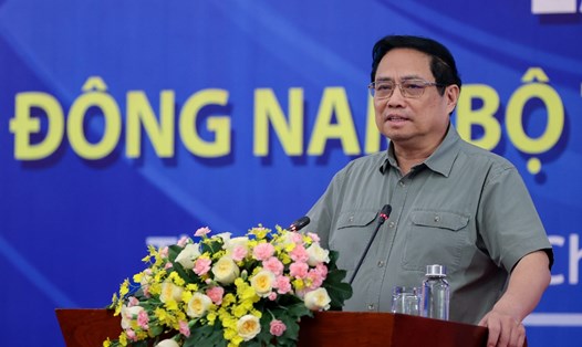 Thủ tướng Chính phủ Phạm Minh Chính phát biểu tại hội nghị. Ảnh: VGP/Nhật Bắc