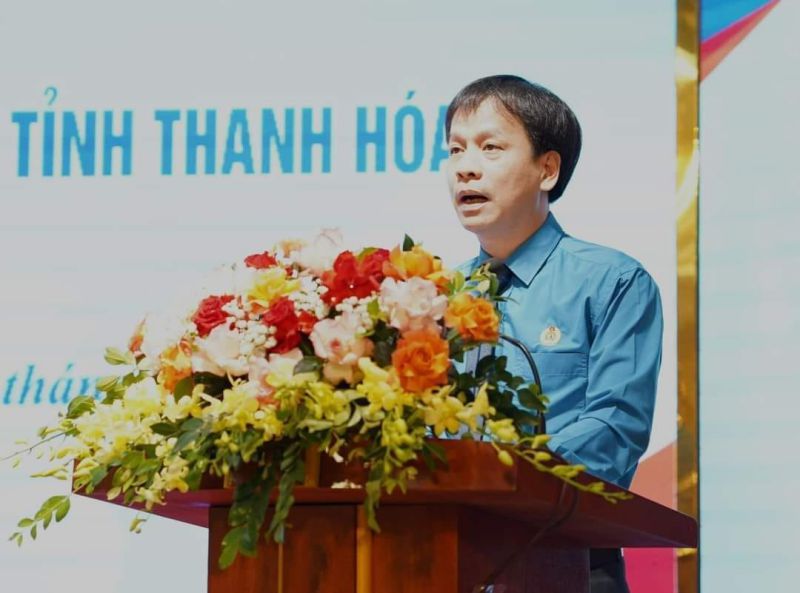 Ông Nguyễn Minh Cảnh - Phó Chủ tịch LĐLĐ tỉnh Thanh Hóa. Ảnh: Minh Long
